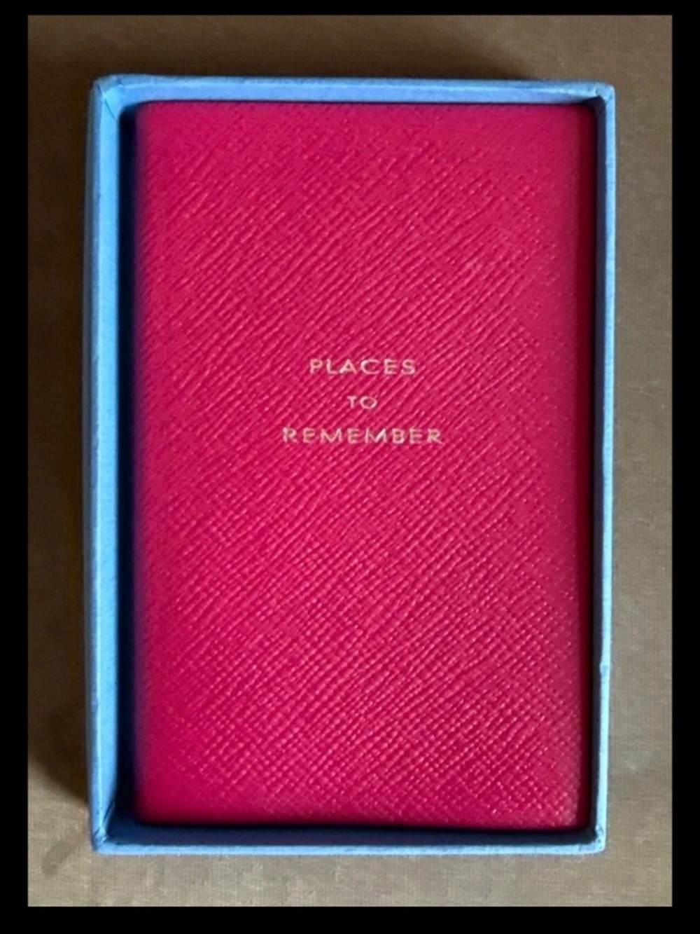 SMYTHSON Places to Remember Panama Pink Leather Journal | Made In England | Vtg